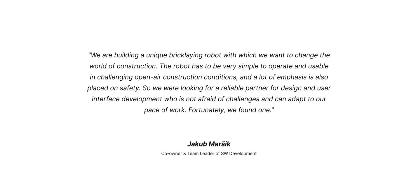 A short written testimonial from the client.